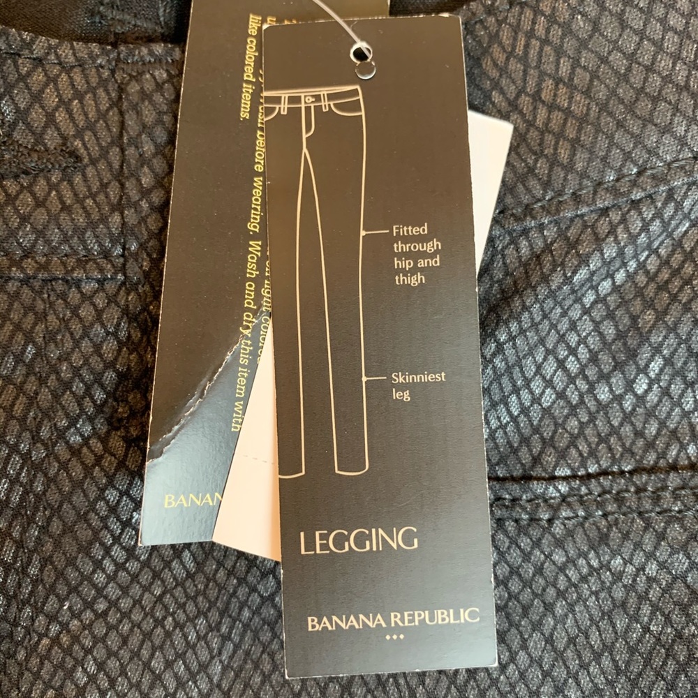 NWT Banana Republic Faux Snakeskin Skinny Pant Size 26/2 - Picture 7 of 10